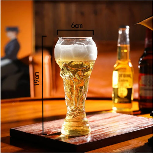 World Cup Trophy Beer Glass 600ml | Soccer Fan Gift 2026