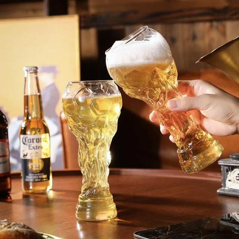 World Cup Trophy Beer Glass 600ml | Soccer Fan Gift 2026