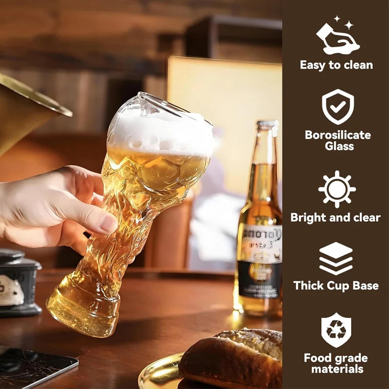 World Cup Trophy Beer Glass 600ml | Fan Gift 2026