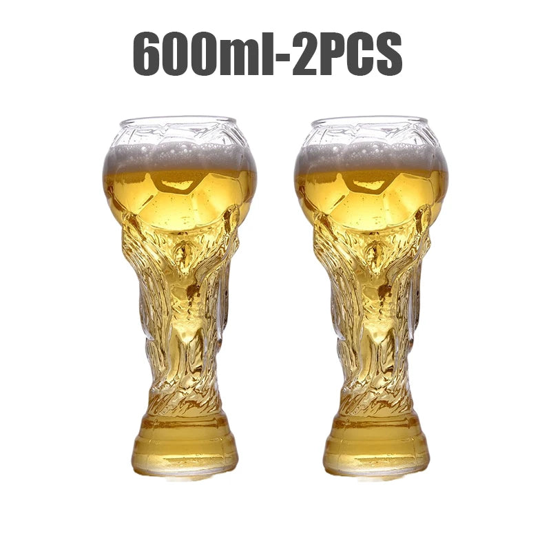 World Cup Trophy Beer Glass 600ml | Soccer Fan Gift 2026