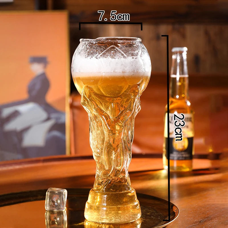 XL World Cup Trophy Beer Glass 800ml – Premium Soccer  Fan Gift | 2026 FIFA World Cup Oversized Champion Glass
