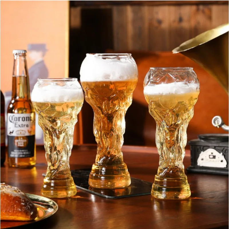 World Cup Trophy Beer Glass 600ml | Soccer Fan Gift 2026