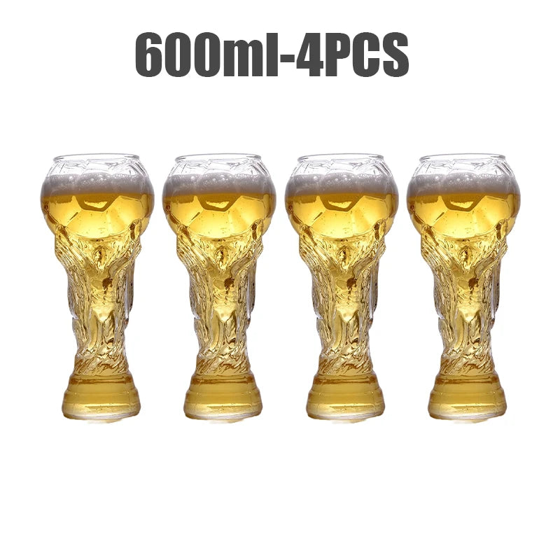 World Cup Trophy Beer Glass 600ml | Soccer Fan Gift 2026