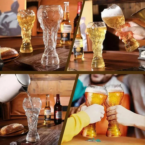 XL World Cup Trophy Beer Glass 800ml – Premium Soccer  Fan Gift | 2026 FIFA World Cup Oversized Champion Glass